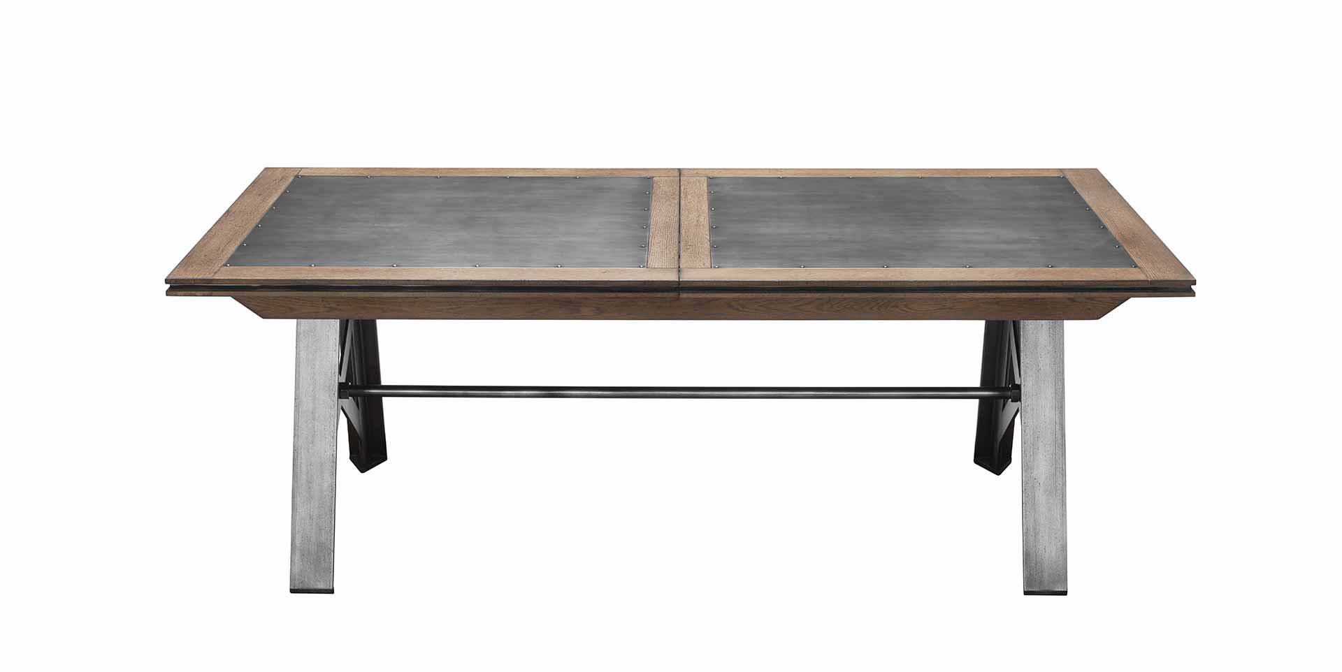 table rallonge bois métal
