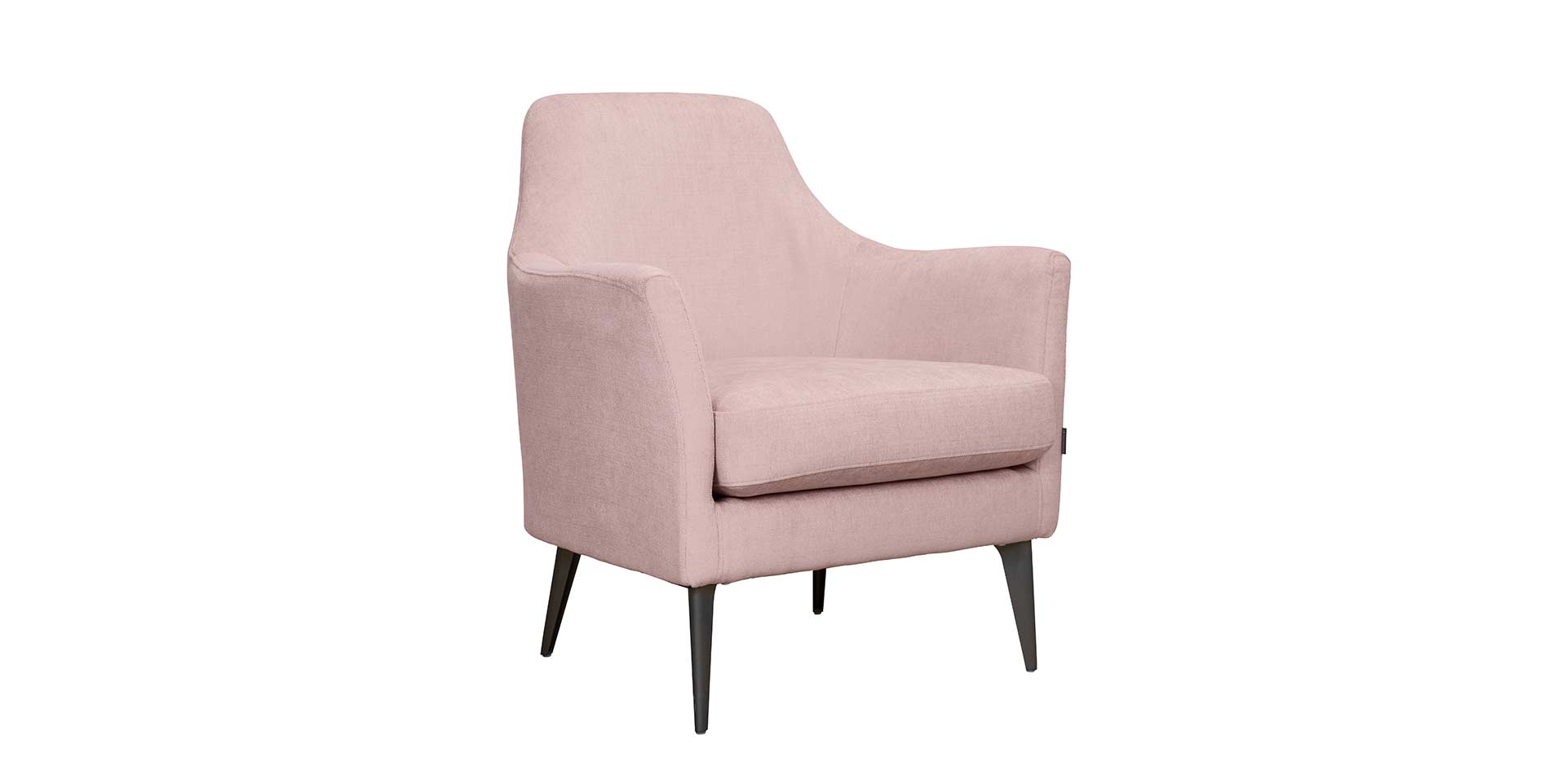 fauteuil en tissu rose