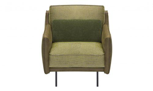 fauteuil de salon en cuir vert