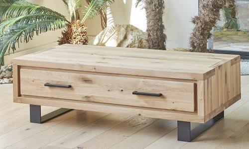 table basse en bois naturel