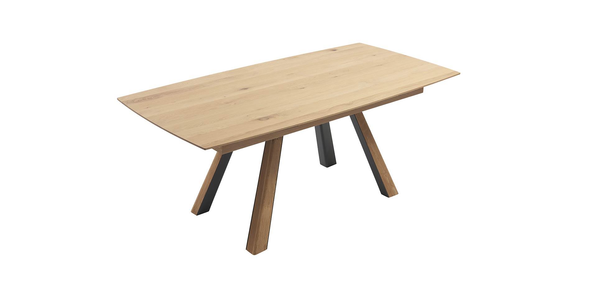 table rallonge bois naturel