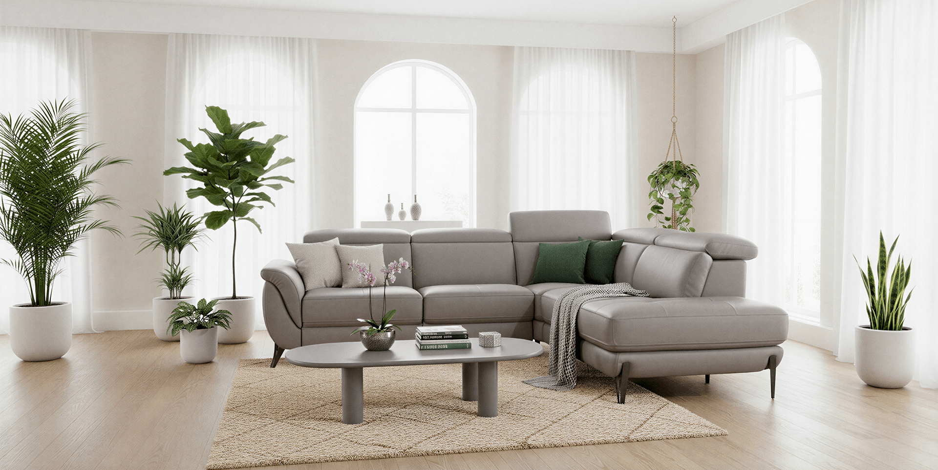 Canapé d'angle LATTE slider image n°1