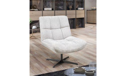 Fauteuil en tissu pivotant ANGELE 1