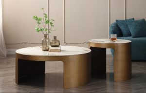 Table basse ronde céramique
