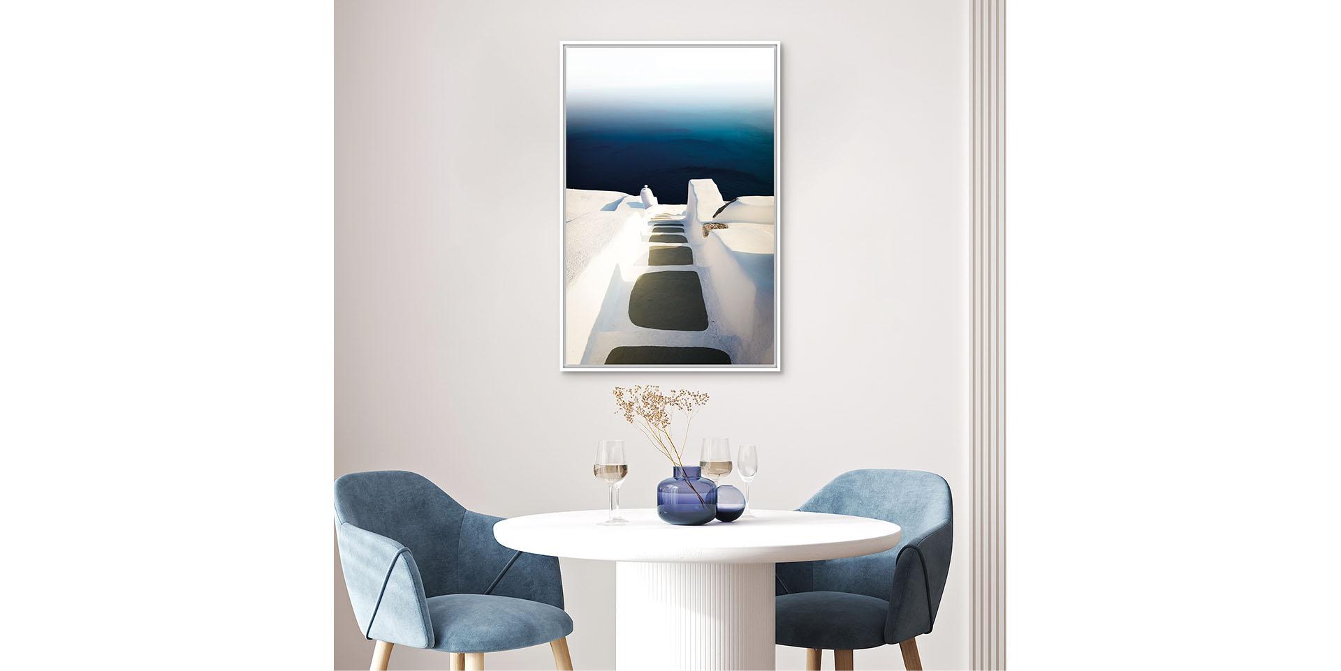 Tableau SUR LES TOITS BLEUS slider image n°1