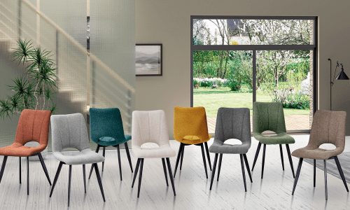 Chaise en tissu CORALIE 1