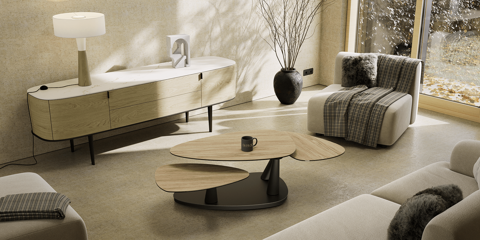 Table basse CAMELIAS slider image n°1