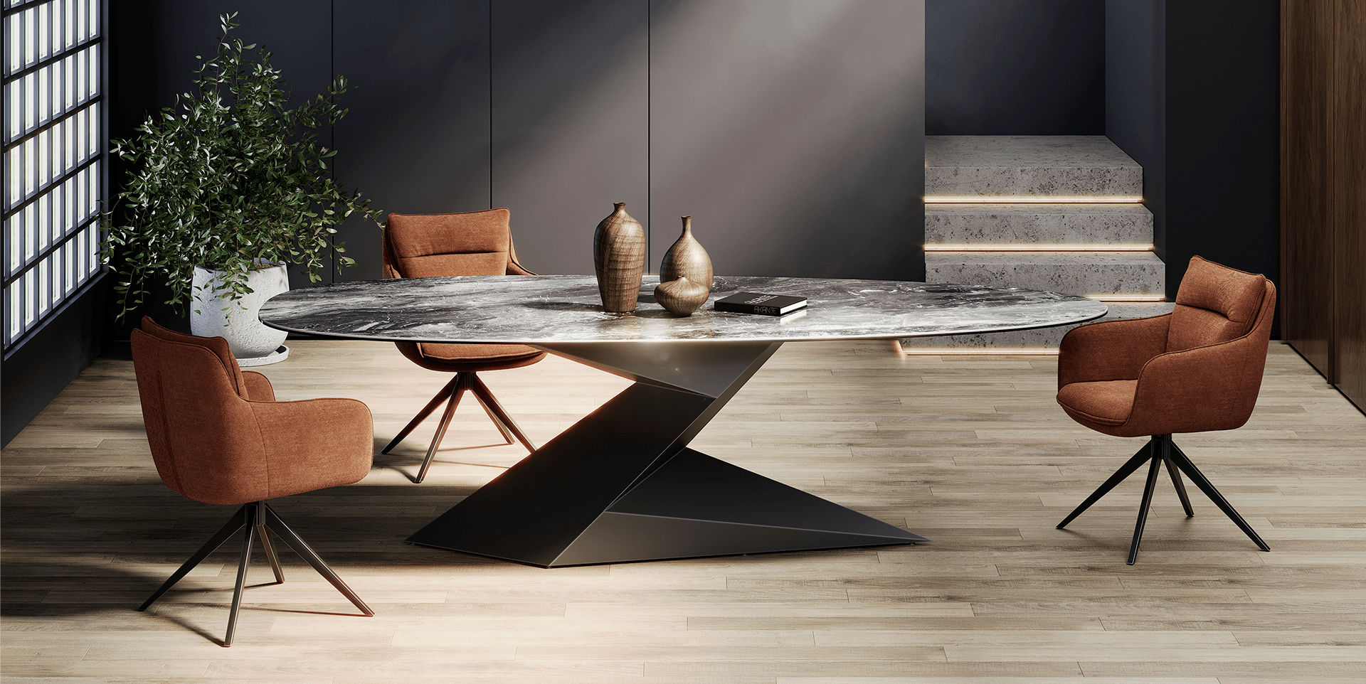 Table de salle à manger ZEPHA slider image n°1