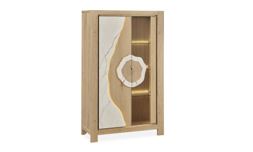 Bibliothèque et vitrine MINERALE