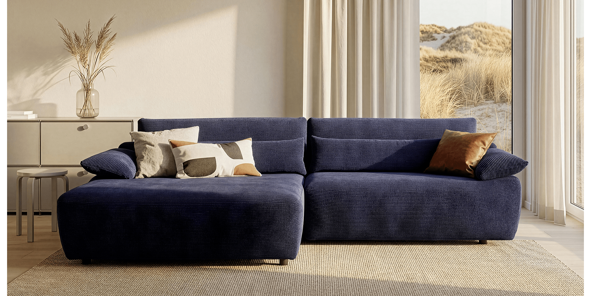 Canapé chaise longue SOLA slider image n°1