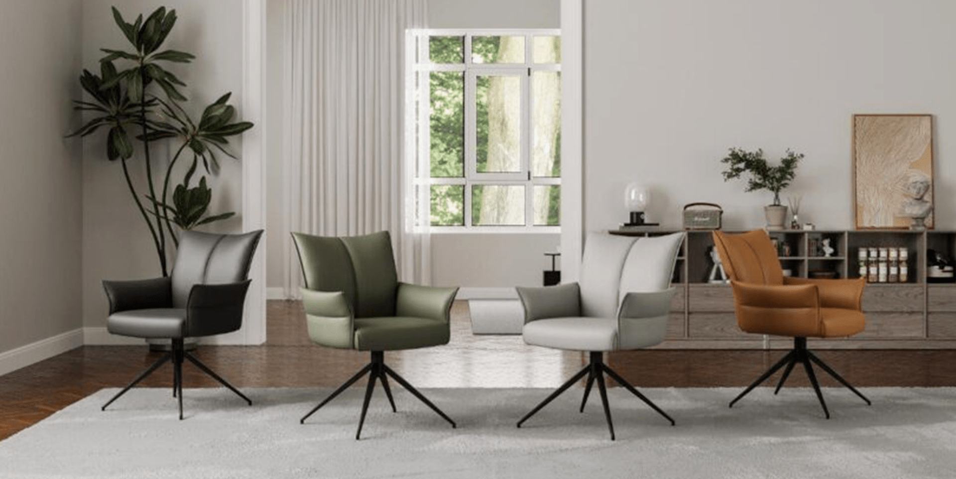 Chaise pivotante CEZANNE slider image n°1