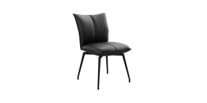 chaise salle à manger cuir et métal
