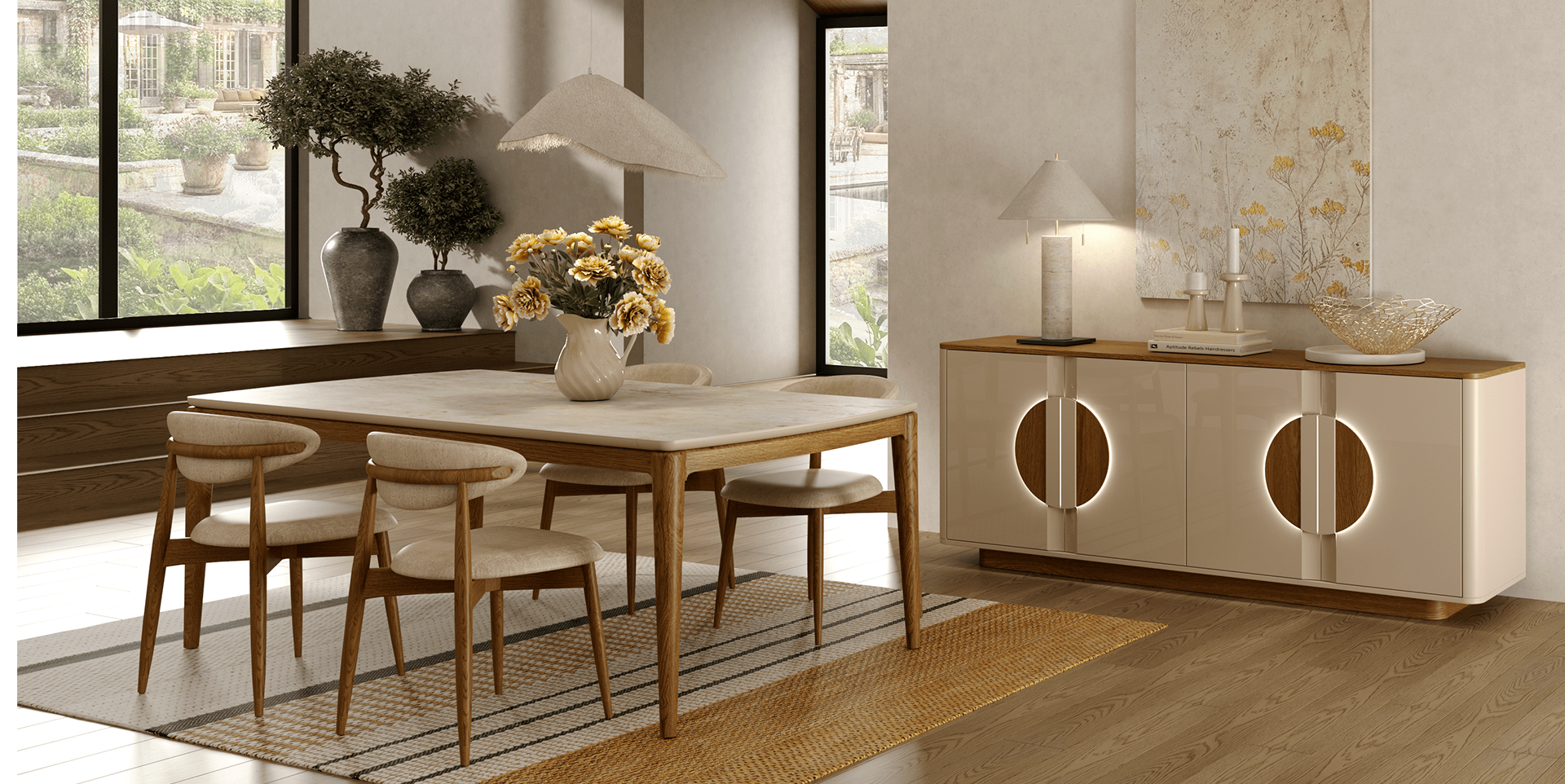 Table de salle à manger SIXTIES slider image n°1