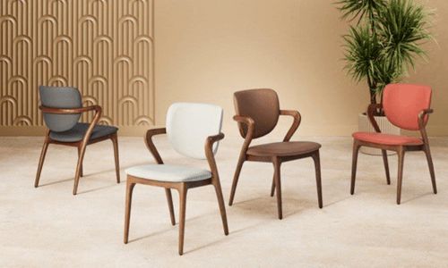 Chaise en cuir TEMPEST 1